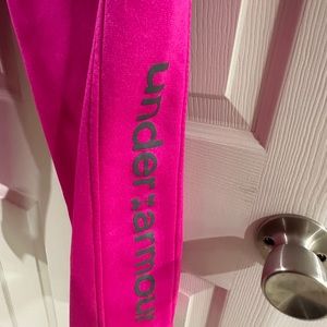 Pink under armour sweatpants